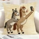 thumbnail image 1 of Funda de almohada con estampado divertido del año del caballo, funda de cojín de lino para sofá, decoración del hogar, funda de cojín familiar, funda de almohada cuadrada, 1 of 7