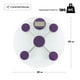 thumbnail image 2 of Báscula Personal Digital De Vidrio Templado En Forma Circular Con Capacidad De 180 Kg Color Morado, 2 of 6