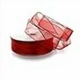 thumbnail image 3 of Ribbon Traditions 1.5" Wired Sheer Organza Ribbon Red 50 Yards, 3 of 4