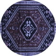 thumbnail image 1 of Ahgly Company Machine Washable Indoor Round Persian Blue Traditional Area Rugs, 7' Round, 1 of 4