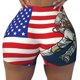 thumbnail image 2 of Fotbe American Astronaut Runs Forward Shorts Sin Costuras – Shorts Deportivos de Cintura Alta para Mujer, Elásticos para Gimnasio, Yoga, Running o Ciclismo-Large, 2 of 8