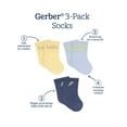 thumbnail image 5 of Gerber Baby Boy Jersey Wiggle Proof Crew Socks, 3-Pack, Sizes 0/6 Months - 6/12 Months, 5 of 6