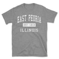 thumbnail image 1 of East Peoria Illinois Classic Established Men's Cotton T-Shirt, 1 of 1