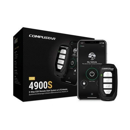Compustar - 2-Way Upgrade Kit for Remote Start System with LTE Module - Black