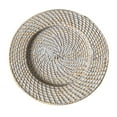 thumbnail image 4 of jifeng Rattan Charger Plate Kitchen Photo Props Rustic for Sundries Bathroom Picnic white, 4 of 9
