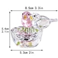 thumbnail image 2 of Figura de pájaro de cristal HDCRYSTALGIFTS, cristal artístico coleccionable, 2 of 8
