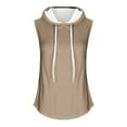thumbnail image 2 of ameIAEA Womens Sleeveless Hooded Sweatshirts Summer Casual Drawstring Shirts Soft Workout Pullover Tops, 2 of 4