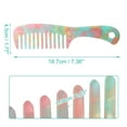 thumbnail image 2 of Unique Bargains 1 Pc Hair Detangling Comb Wide Tooth Anti-Static Hair Supplies Multicolor, 2 of 7