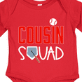 thumbnail image 4 of Inktastic Cousin Squad Baseball and Bat Boys or Girls Long Sleeve Baby Bodysuit, 4 of 5