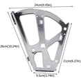 thumbnail image 3 of 1 Pair Furniture Hinge Stainless Steel Shoes Drawer Cabinet Hinges Turing Rack Replacement Fittings For Kitchen Living Room Furniture Hinges Hardware Concealed Mount(2 Layers), 3 of 5