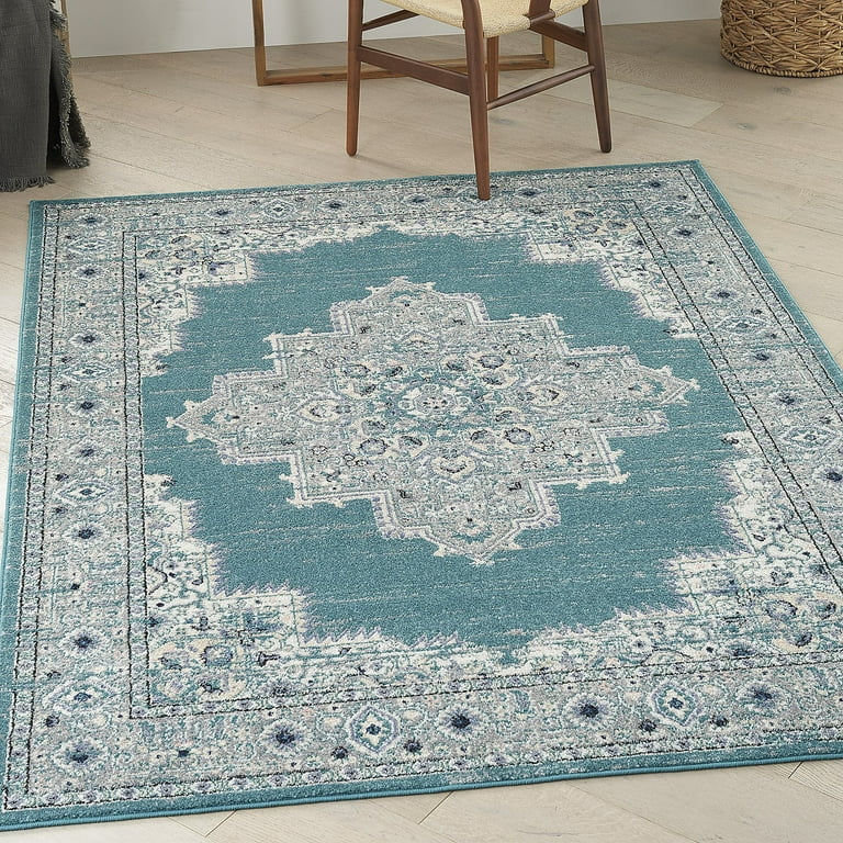 NOURISON PASSION pSN03 Blue offers AREA RUG 5’3”x7’3”