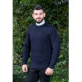 thumbnail image 4 of SAOL Aran 100% Wool Fisherman Cable Knit Irish Sweater for Men Traditional Crew Neck Pullover Made in Ireland, 4 of 6