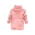 thumbnail image 4 of BOOMNY Unisex Boys Girls Sweaters Long Sleeve Solid Color High Collar Knitted Sweater For Kids Warm Fall Winter Sweaters, 4 of 4