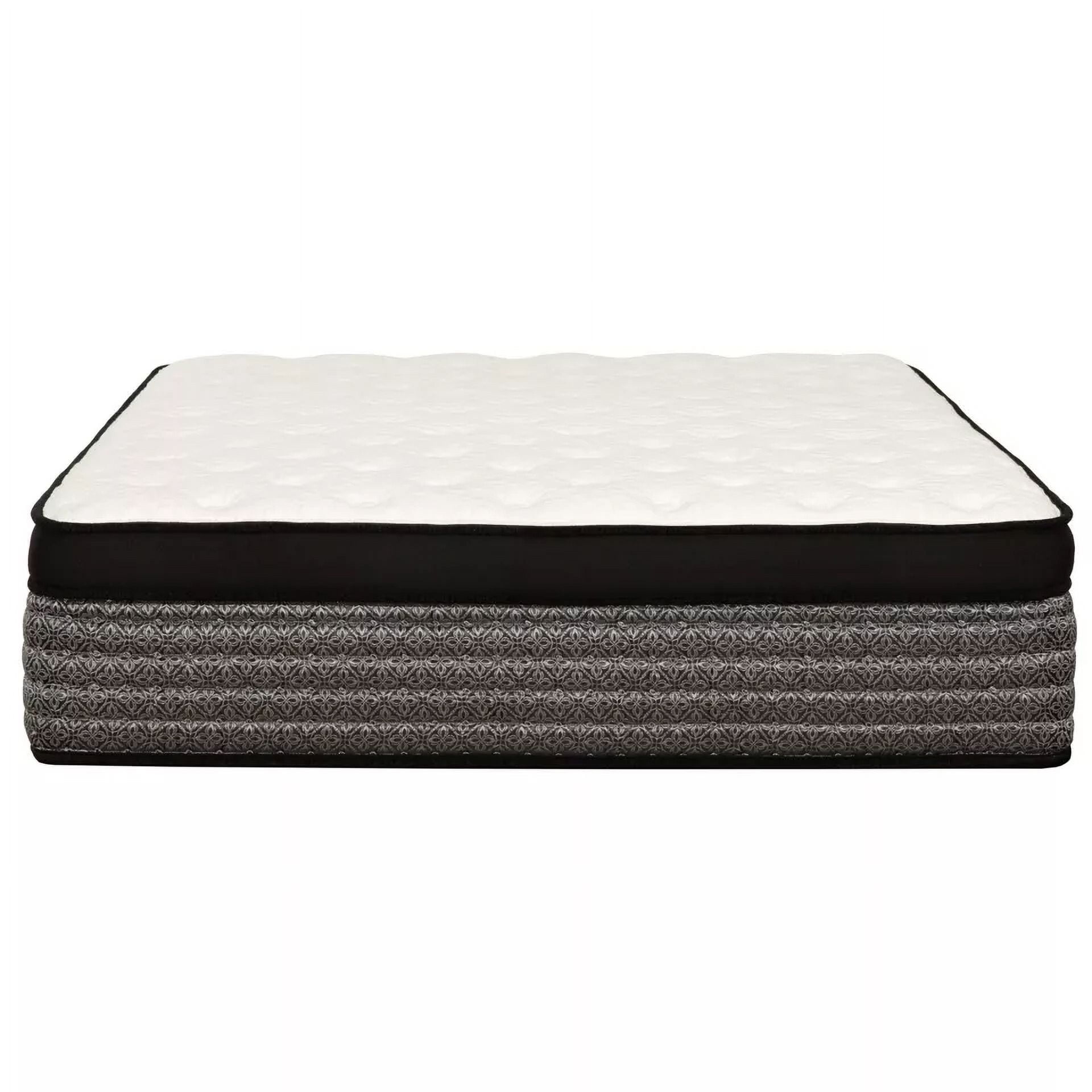 16 in. King Size Pocket Coil Hybrid Mattress, Euro Top Gel Memory Foam Mattress in a Bed