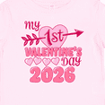 thumbnail image 4 of Inktastic My First Valentine 2026 Heart and Arrow Boys or Girls Baby T-Shirt, 4 of 5