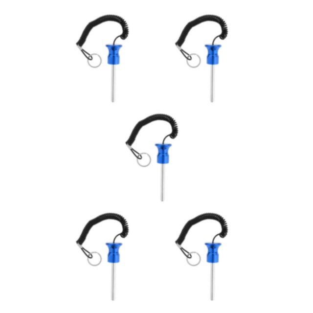 Wweixi Magnetic Weight Stack Pin with Pull Rope Reliable and Sturdy Replacement Parts Blue 8x80mm 5Set