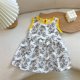 thumbnail image 3 of Odeerbi Niñas Verano Vestido Tanque Algodón Estampado Floral Vestido Suelto Infantil Cuello Redondo Vestido Suelto, 3 of 3