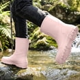 thumbnail image 5 of Xfvqtps Womens Mid-Calf Rain Boots Pull on Round Toe Waterproof Shoes for Gardening Camping Kitchen Daily Errands, 5 of 8