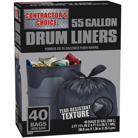 Contractor S Choice Outdoor Construction Trash Bags 55 Gallon 40 Contractor S Choice Outdoor Construction Trash Bags 55 Gallon 40 Count