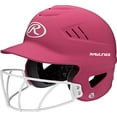 thumbnail image 1 of Rawlings Sporting Goods Highlighter Series Softball Helmet, Matte Neon Pink, 1 of 2