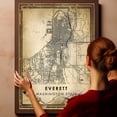 thumbnail image 6 of Everett Vintage Map Prints Canvas, Washington Map Art Canvas, Canvas, Everett Map City style vintage Canvas , Canvas Wall Art, Street Map Artwork Canvas, 6 of 6