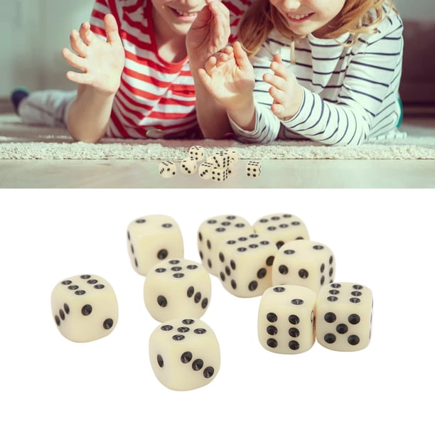 Cubos De Dados, Juego De Dados Ligeros Y Portátiles De 16 Mm A Prueba De Desgaste, 30 Piezas Para Juegos De Mesa