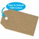 thumbnail image 3 of Etiquetas adhesivas de regalo Kraft marrón natural de 1,15 "x 2"/300 etiquetas por rollo/adhesivo permanente, 3 of 7