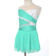 thumbnail image 3 of Kvysinly Robe Justaucorps de Ballet à Paillettes pour Filles Sans Manches Robe de Patinage Artistique sur Glace Costume de Danse E04 6, 3 of 7