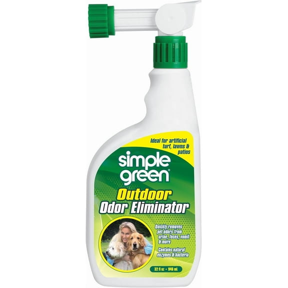 Outdoor Odor Eliminator for Pets, Dogs, Ideal for Artificial Grass & Patio (32 oz Hose End Sprayer)