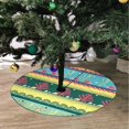 thumbnail image 2 of FMSHPON Sea Stripes Xmas Christmas Tree Skirt Stand Mat for Holiday Party Decoration Indoor Outdoor 48 inches, 2 of 3