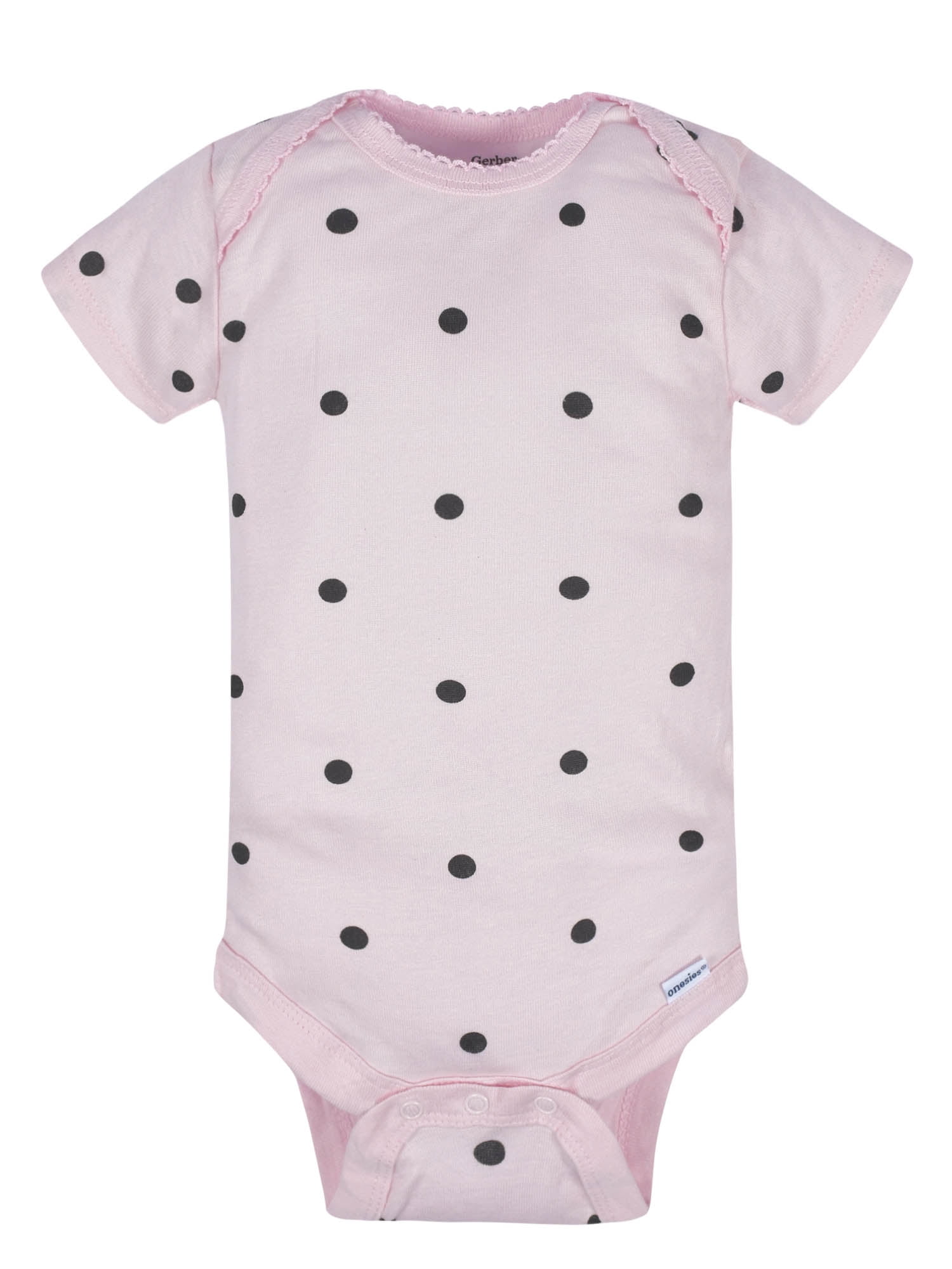 Gerber Baby Girls' Short Sleeve Onesies® Bodysuits, 8-Pack