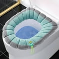 thumbnail image 2 of Uinagy Winter Velvet Toilet Seat Zipper Cushion, 2 of 3