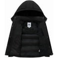 thumbnail image 3 of KVE Girl's Hooded Warm Winter Coat Quilted Thicken Puffer Jacket with Removable Hood Black 8, 3 of 9
