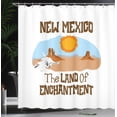 thumbnail image 3 of Ambesonne Southwestern Shower Curtain, New Mexico Canyon View, 69"Wx84"L, Brown Sky Blue Orange, 3 of 4
