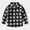 Black, variant on Toddler Kids Long Sleeve Button-Down Shirt Boys Girls Cute Checkered Print Lapel Casual School Uniform Top with Pocket Multicolor 4-5 Years