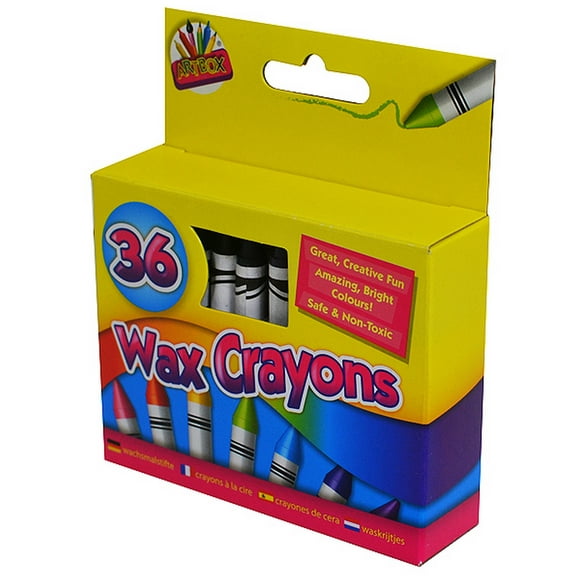 ArtBox 36 Craies de Cire de Cire et Taille-Crayon