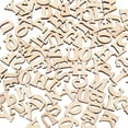 thumbnail image 2 of 100PCS Unfinished Wooden Capital Letters Alphabet Wood Cutout Discs For Patchwork Scrapbooking Arts Crafts DIY Decoration Display Decor, 2 of 7
