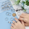 thumbnail image 3 of Stainless Steel Blank Finger Ring Grooved Finger Rings Round Blank Core Ring for Inlay Handmade Ring Wedding Promise Jewelry Making Gift, 3 of 9