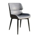 thumbnail image 2 of Silla decorativa para sofá, silla de ocio suave tapizada, silla de una plaza, para sala de recepción, oficina, chimenea, espacio pequeño Gris oscuro, 2 of 9