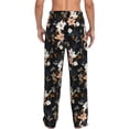 thumbnail image 7 of Salouo Lilies Flowers Print Pajama Pants for Men, Lounge Pants Elastic Waistband Casual Men's sleepwear Loungewear Sleep Pajama Pant -Large, 7 of 7