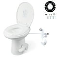 thumbnail image 1 of Yescom RV Camper Toilet Gravity Flush Elongated 20" High w/ Bidet Spray Trailer Caravan, 1 of 11