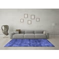 thumbnail image 3 of Ahgly Company Indoor Rectangle Oriental Blue Industrial Area Rugs, 2' x 4', 3 of 4