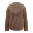 thumbnail image 4 of DHFJKG Hoodies For Women Sweatshirt Quarter Zip Fuffy Long Sleeve Pullover Winter Double-Sided Plush Cozy Tops, 4 of 5