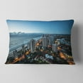thumbnail image 2 of Designart 12" x 20" Blue Polyester Throw Pillow, 2 of 5