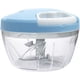 thumbnail image 1 of Picadora manual de alimentos, picadora manual, procesador de verduras para cebollas, pimientos, zanahorias, nueces, utensilios de cocina de KAUKKO (500 ml/2 tazas) (Azul-S) Rojo Verde Cocina, Decoración y Otros, 1 of 5