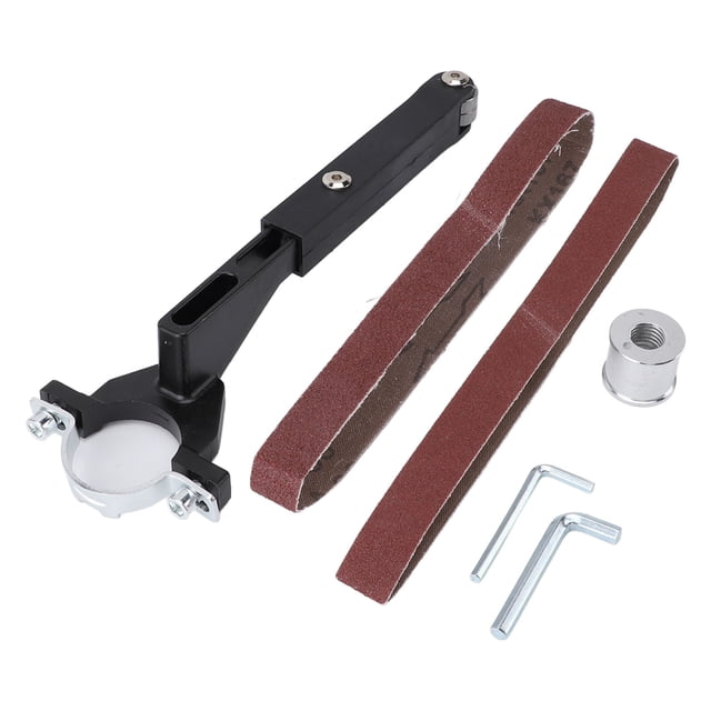 Belt Sander Adapter, Belt Sander Polisher Attachment 2pcs Sand Belts for Model 100