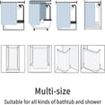 thumbnail image 6 of Watercolor Snowman Shower Curtains Merry Christmas Tree with Redbirds on Winter Snow Shower Curtain Sets Polyester Fabric Waterproof 72x72 Inch, 6 of 6
