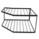 thumbnail image 5 of Estante organizador de gabinete - Estante de esquina - Organizador de encimera de cocina Especiero para platos, cuencos, pan y despensa Negro, 5 of 7