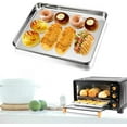 thumbnail image 3 of Baking Sheet, Yayun Stainless Steel Baking Tray Cookie Sheet Oven Pan Rectangle Size 16 x 12 x 1 inch, Thick & Sturdy,No Rust, Dishwasher Safe,1 Pcs, 3 of 6