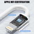 thumbnail image 3 of Cable para coche Apple CarPlay ANSEIP, paquete de 2, 1 m, Lightning a USB, 3 of 7